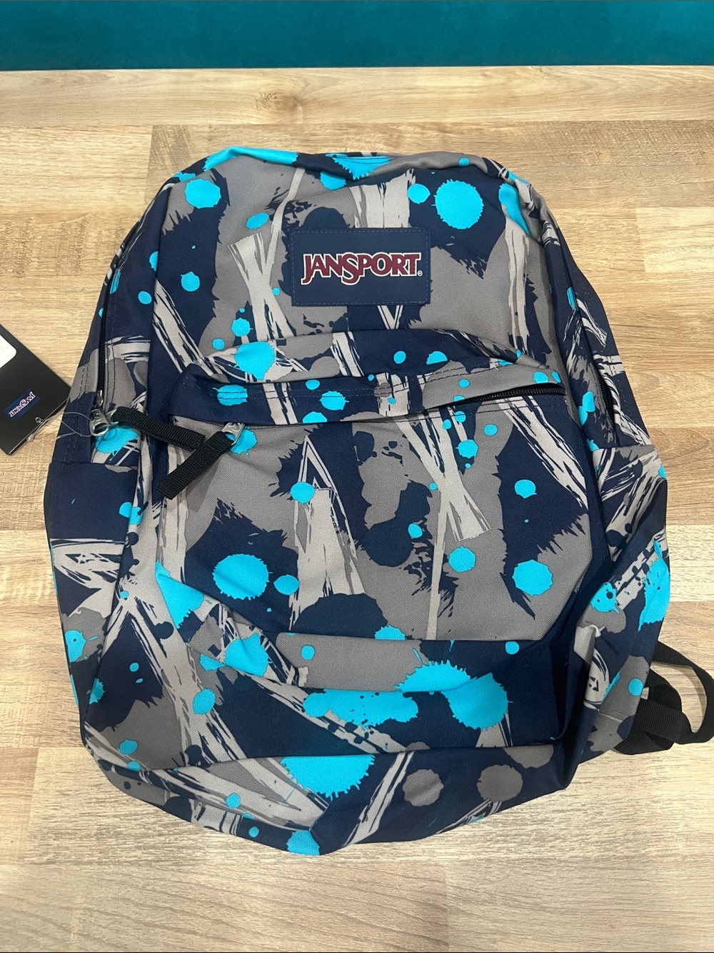 Jansport Mammoth Blue Super Splash Print Backpack
